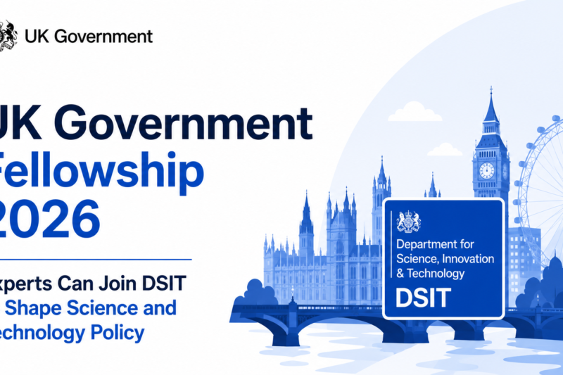 UK Government Fellowship 2026: Experts Can Join DSIT to Shape Science and Technology Policy