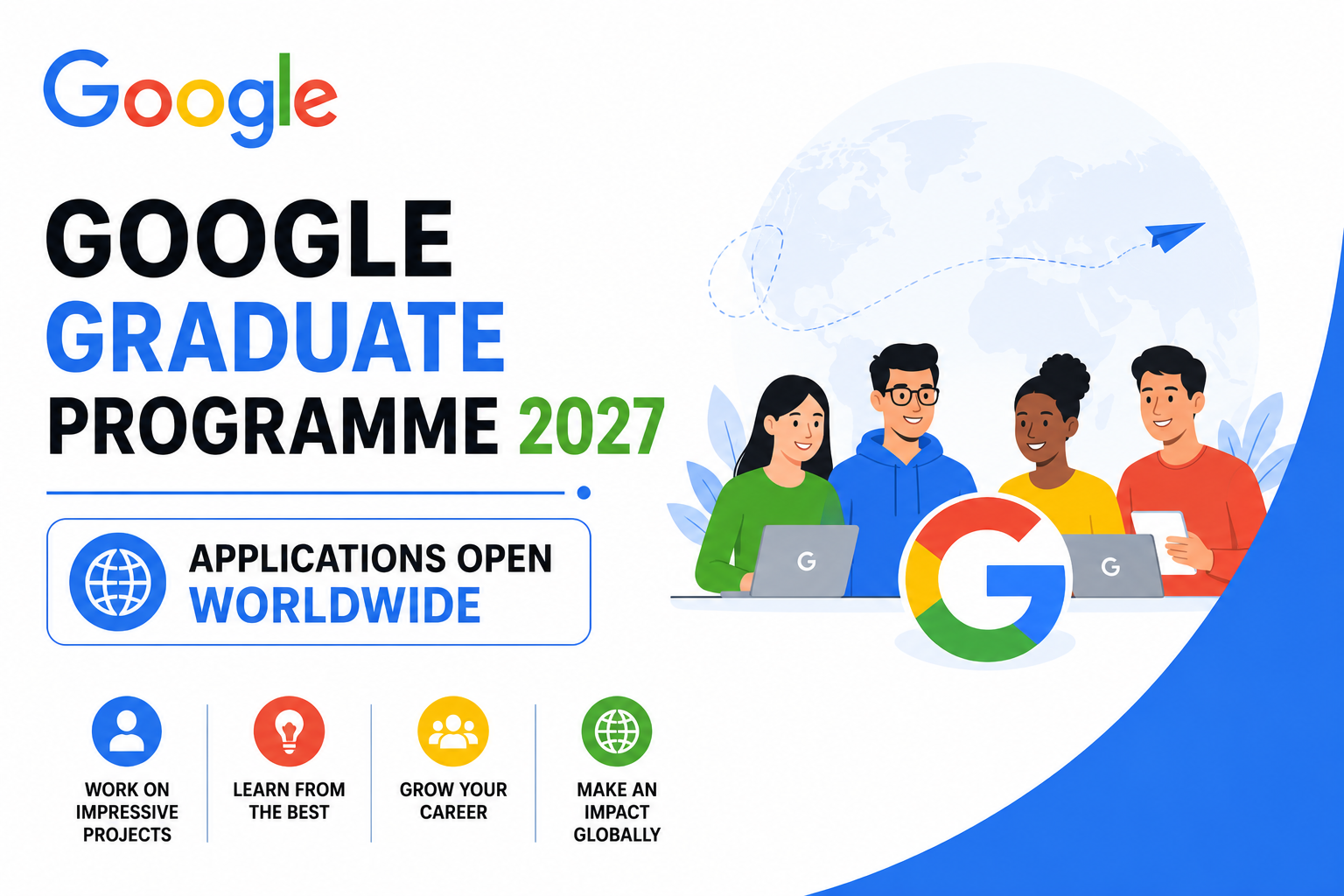 Google Internship Programme 2027 Applications Open Worldwide ...