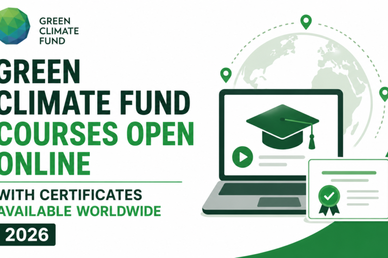 Green Climate Fund Courses Open Online with Certificates Available Worldwide 2026