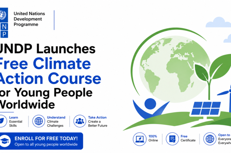 UNDP Launches Free Climate Action Course for Young People Worldwide