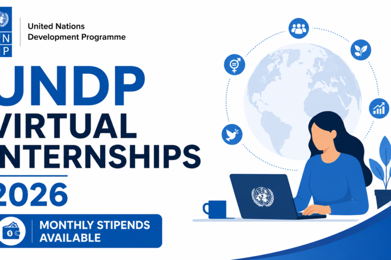 UNDP Virtual Internships 2026 — Monthly Stipends Available
