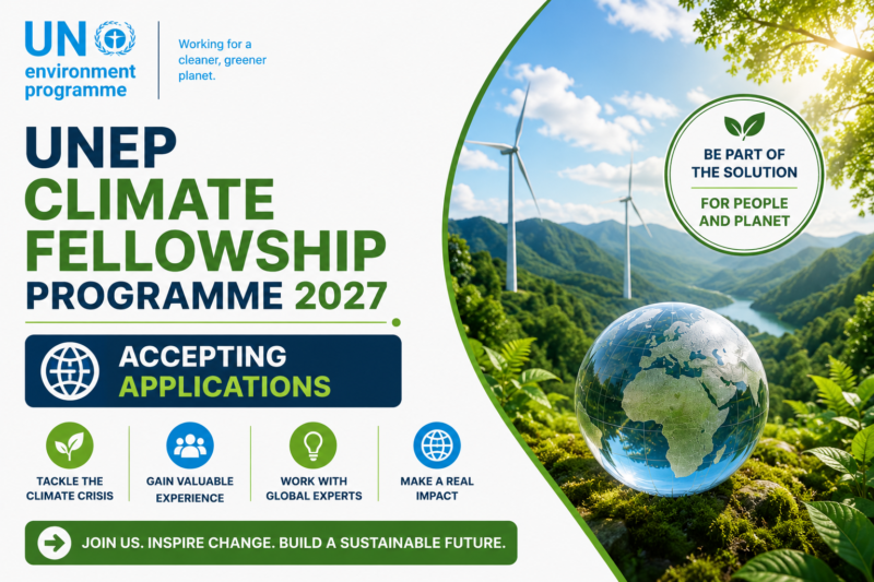UNFCCC-UNU Early Career Climate Fellowship Programme 2027 Applications Expected to Open for Young Professionals from Developing Countries