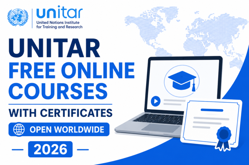 UNITAR Free Online Courses with Certificates Open Worldwide in 2026