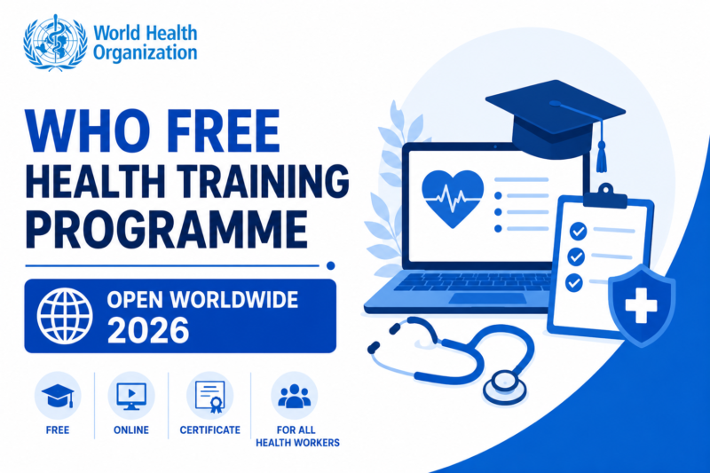 WHO Free Health Training Programme Open Worldwide in 2026