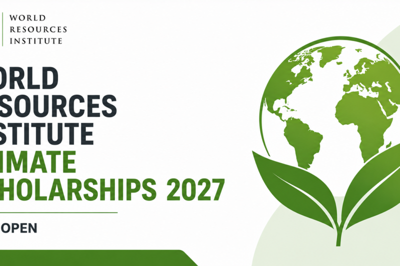 World Resources Institute Climate Scholarships 2027 Now Open