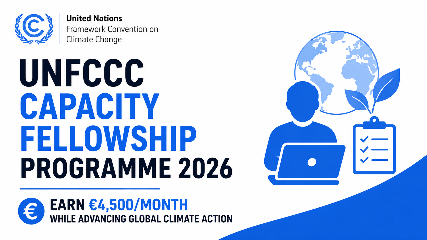 UNFCCC CAPACITY Fellowship Programme 2026 — Earn €4,500/Month While Advancing Global Climate Action