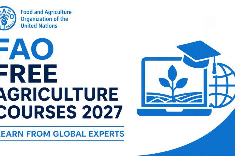 FAO Free Agriculture Courses 2027: Learn from Global Experts