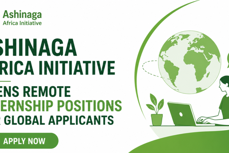 Ashinaga Africa Initiative Opens Remote Internship Positions for Global Applicants