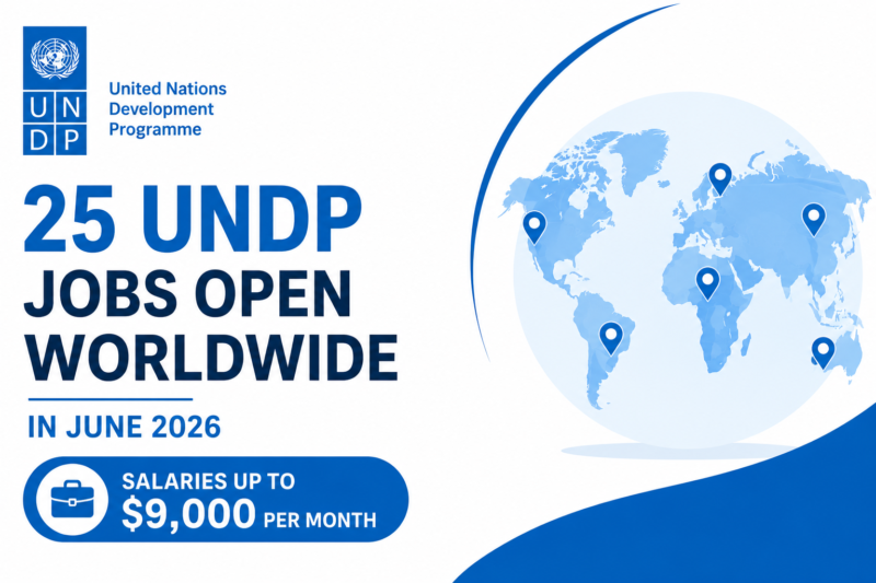 25 UNDP Jobs Open Worldwide in June 2026 (Salaries Up to $9,000 Per Month)