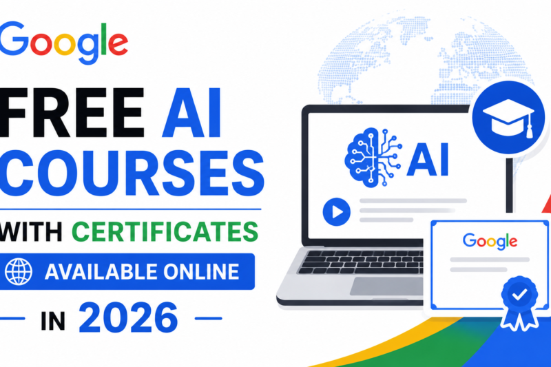 Google Free AI Courses with Certificates Available Online in 2026
