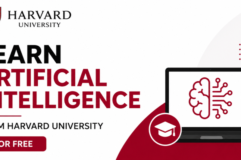 Learn Artificial Intelligence from Harvard University for Free in 2026