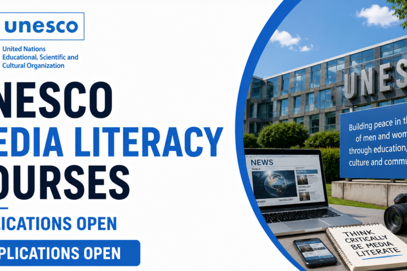 UNESCO Media and Information Literacy Courses Applications Open Worldwide