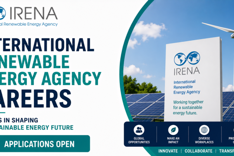 International Renewable Energy Agency Careers Applications Open