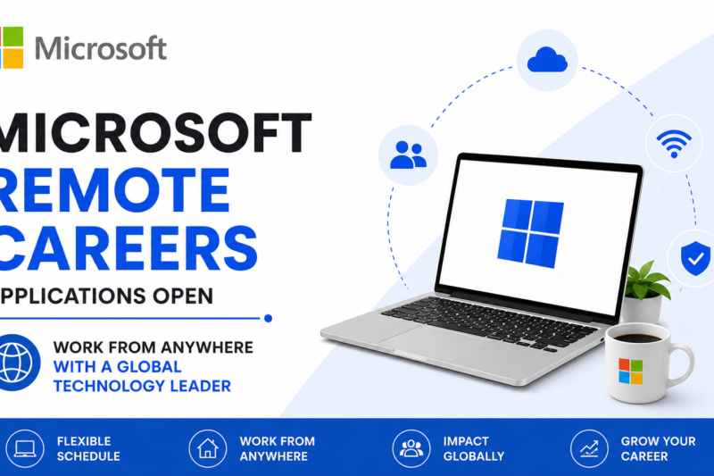 Microsoft Remote Careers Applications Open: Work From Anywhere with a Global Technology Leader