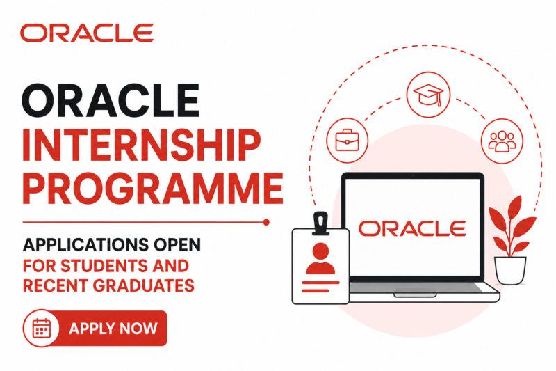 Oracle Internship Programme Applications Open for Students and Recent Graduates