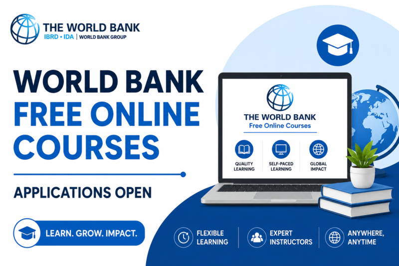 World Bank Free Online Courses Applications Open for Global Learners
