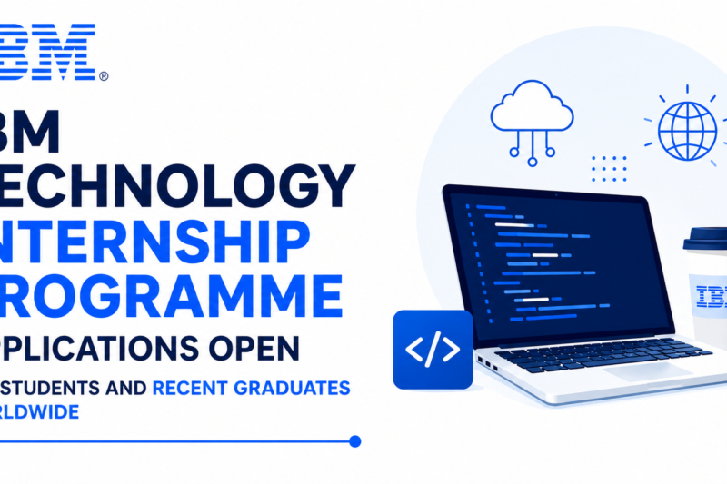IBM Technology Internship Programme Applications Open for Students and Recent Graduates Worldwide
