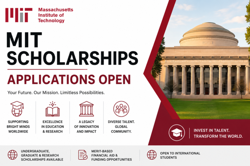 Massachusetts Institute of Technology Scholarships Applications Open