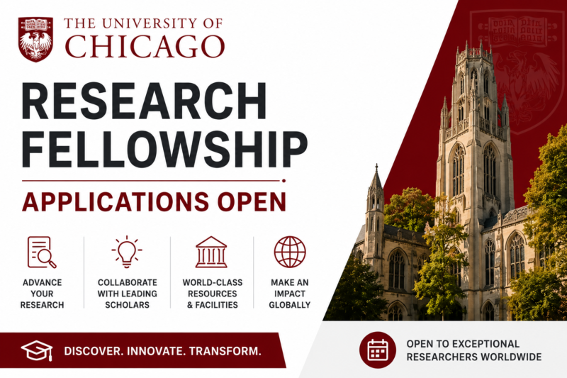 University of Chicago Research Fellowship Applications Open