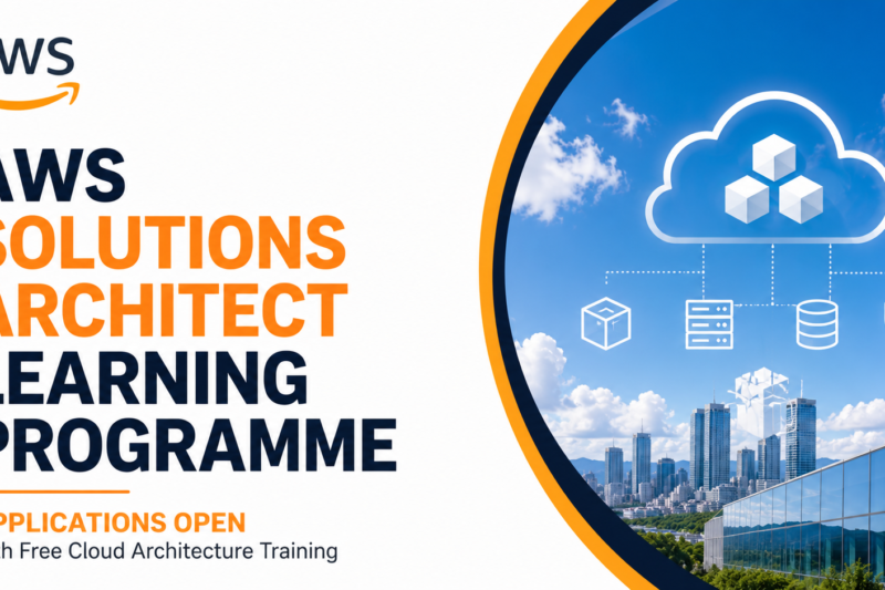 AWS Solutions Architect Learning Programme Applications Open with Free Cloud Architecture Training