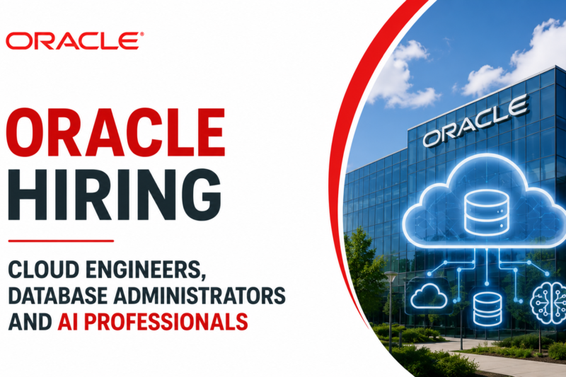 Oracle Hiring Cloud Engineers, Database Administrators and AI Professionals