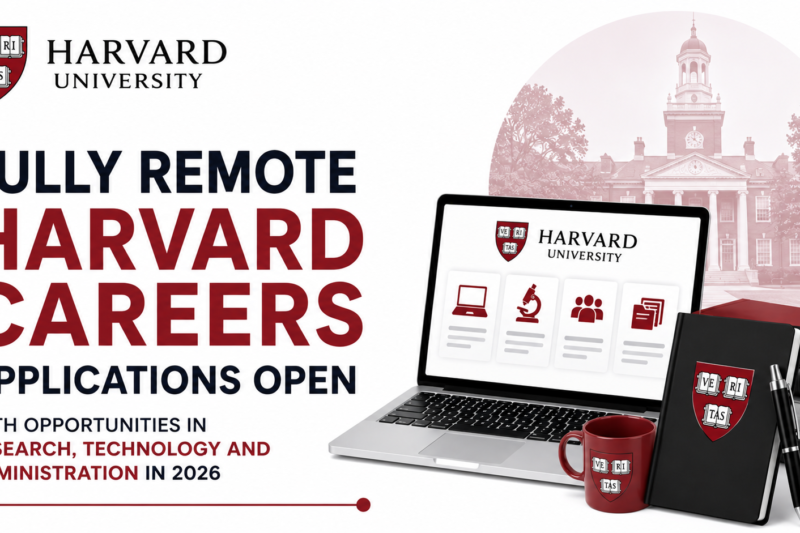 Fully Remote Harvard Careers Applications Open with Opportunities in Research, Technology and Administration