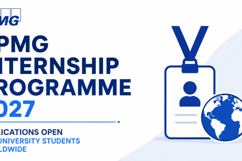 KPMG Internship Programme 2027: Applications Open for University Students Worldwide