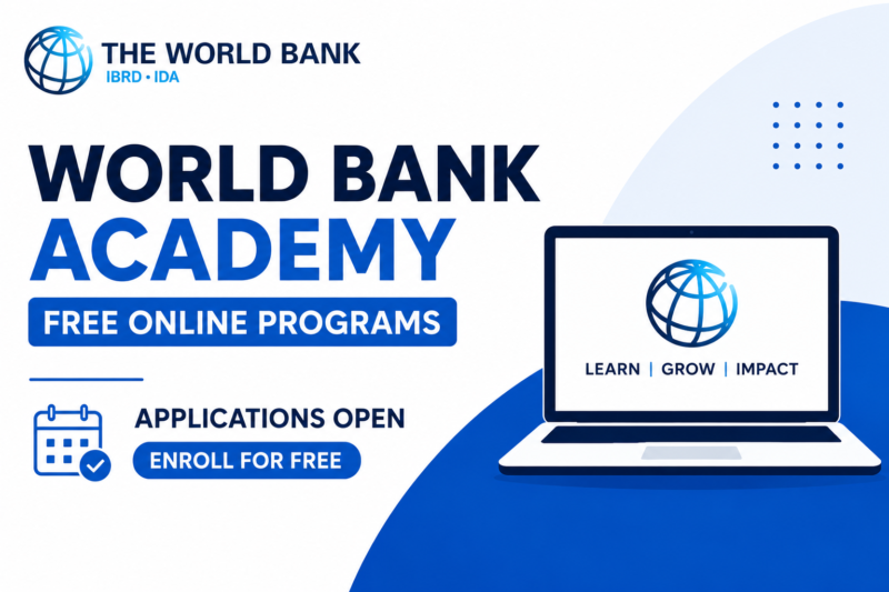 World Bank Academy Free Online Programs Applications Open in 2027