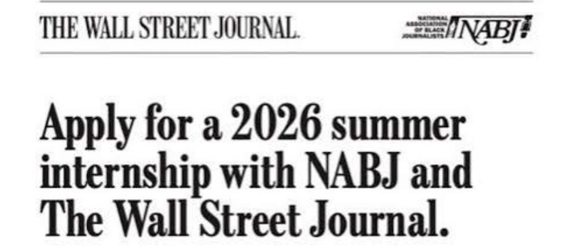2027 NABJ-Wall Street Journal Internship: Paid Journalism Opportunity for College Students
