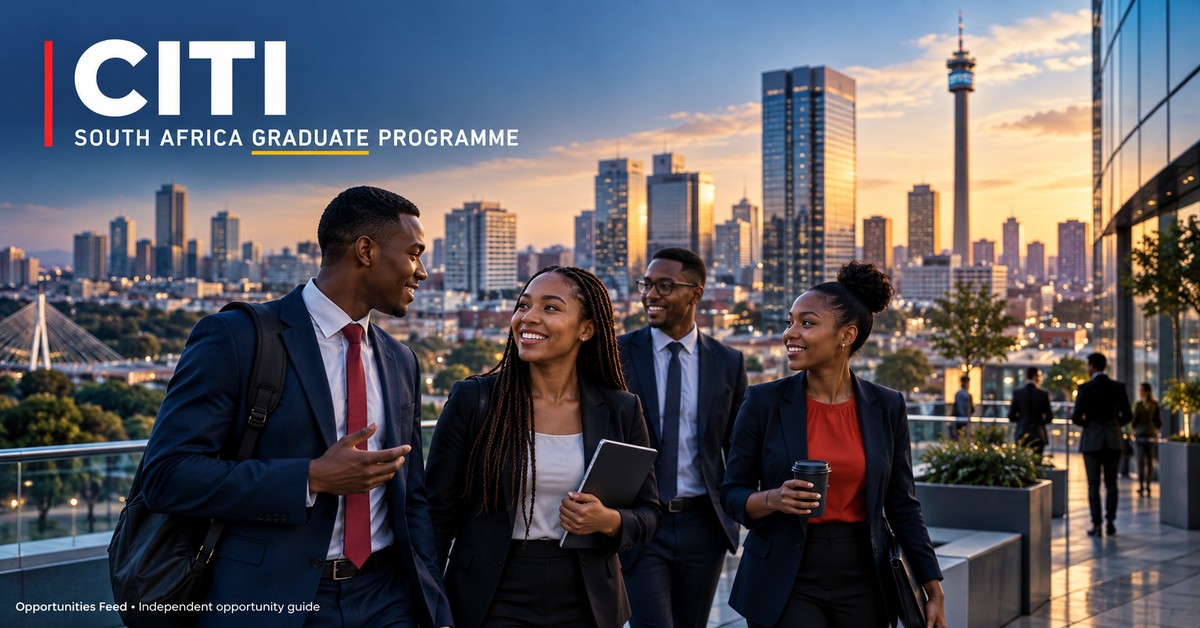 Citi South Africa Graduate Programme 2026: One-Year Markets Learnership in Johannesburg